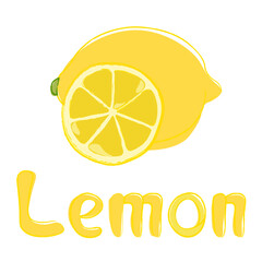 lemon slice vector