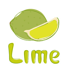 illustration of lime