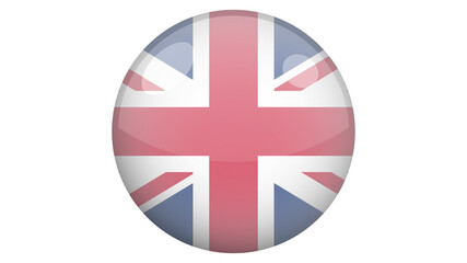 National flag of United kingdom in icon design. British flag vector