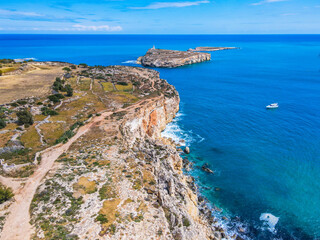 Aerial View of St. Paul's Island, Malta