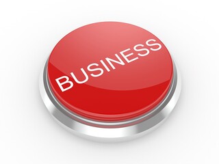 3d business button on white background