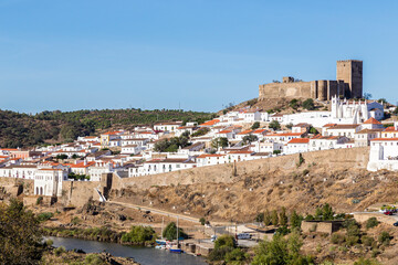 old town of Mértola with castle, Alentejo, Portugal