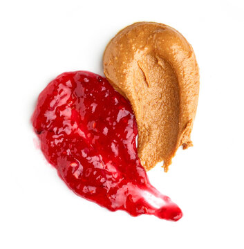 peanut butter and raspberry jam