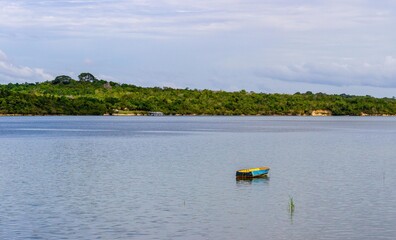 boat on the river, Alter do Chão