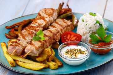 greek souvlaki skewers