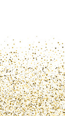Gold triangles luxury sparkling confetti. Scattere