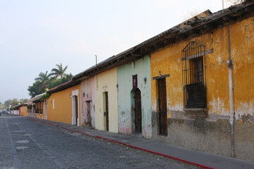 The Run down abandon building that can be found throughout the city of Antigua, Guatemala