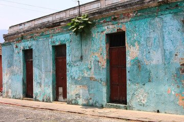 The Run down abandon building that can be found throughout the city of Antigua, Guatemala