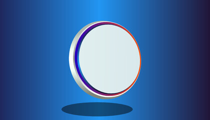 frame for text, 3D blank circle