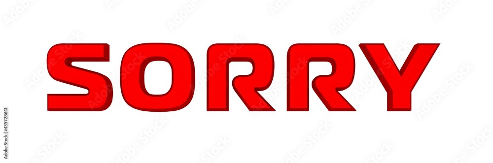 Poster red textured metallic 3d text 