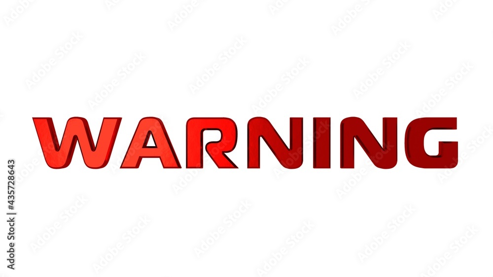Poster red textured metallic 3d text 