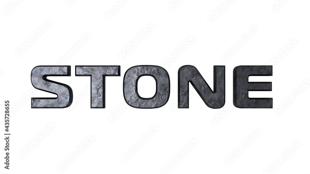 Aufkleber gray graphite 3d text 