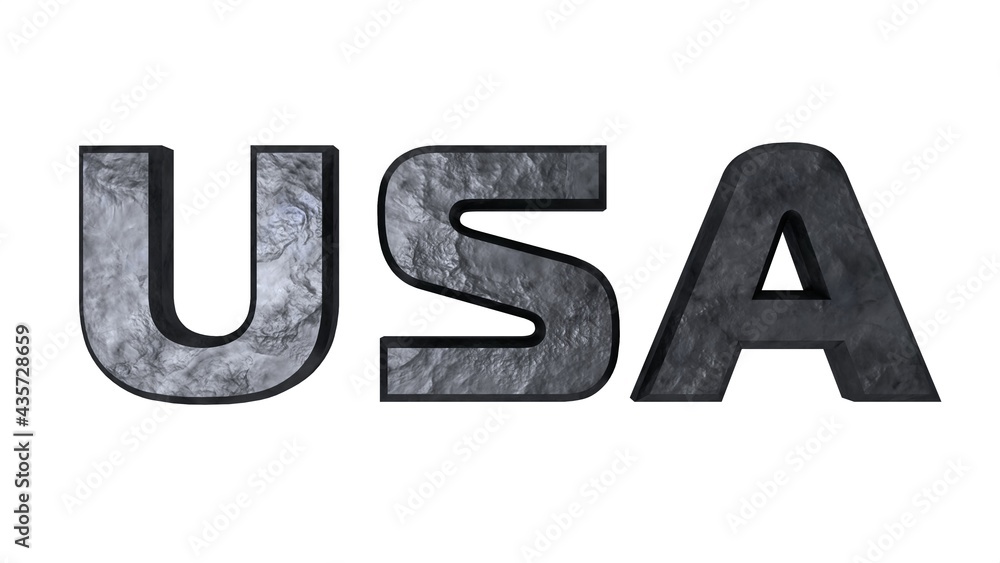 Poster gray graphite 3d text 