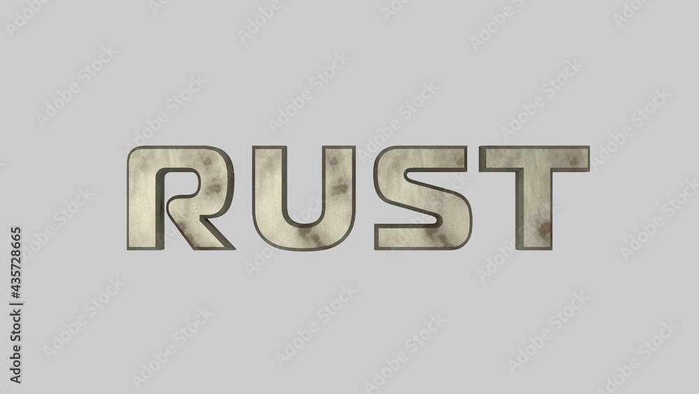 Aufkleber 3d text 