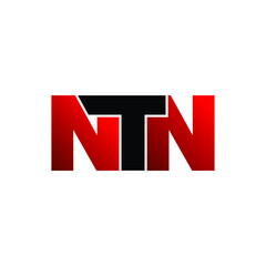 NTN letter monogram logo design vector