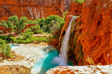 waterfall in the desert