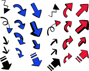 手書き風　矢印