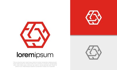 Abstract artificial intelligence logo. Innovative high tech logo template. Smart computer. machine learning. Cognitive logo. Technology Logo.