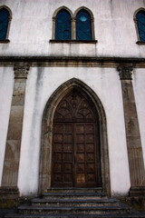 Fototapeta na wymiar Entrance of a church in Sardegna Italy