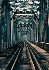 Obraz premium railway bridge in the morning