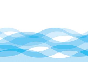 ウェーブの抽象背景　青