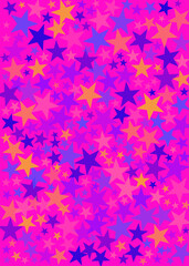 Pink Background with Stars