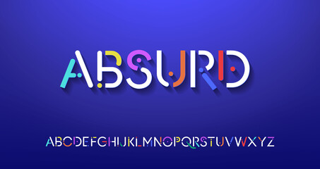 Obraz premium 3d, abc, alphabet, art, artistic, clip-art, concept, conceptual, creative, creativity, design, digital, eps10, folded, font, future, graphic, idea, illustration, isolate, lettering, modern