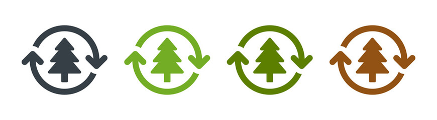 Ecology, environment, conservation, green natural icon vector isolated on white.