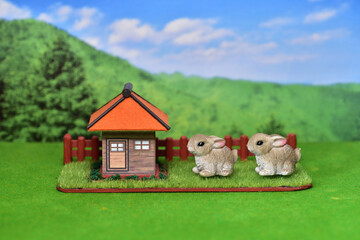 森のうさぎの家