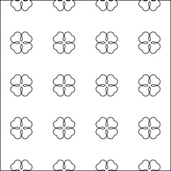 Obraz premium Geometric vector pattern with Black and white colors. Seamless abstract ornament for wallpapers and backgrounds. 