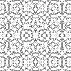 Geometric vector pattern with Black and white colors. abstract ornament for wallpapers and backgrounds.