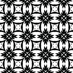 Geometric vector pattern with Black and white colors. abstract ornament for wallpapers and backgrounds.