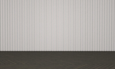 Empty room with Wall Background. 3D illustration
