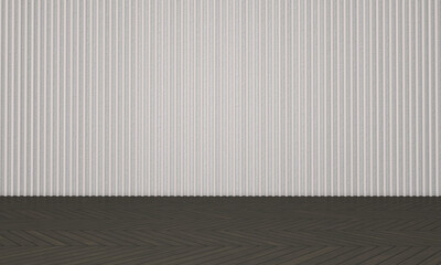 Empty room with Wall Background. 3D illustration