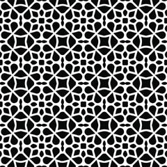Geometric vector pattern with Black and white colors. Seamless abstract ornament for wallpapers and backgrounds.