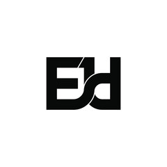 ejd letter original monogram logo design