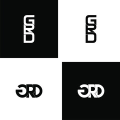 grd letter original monogram logo design