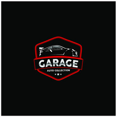 Fototapeta premium Garage auto repair logo vector