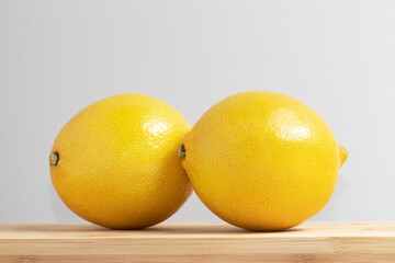 Fresh ripe Italian lemons (Sicilian).