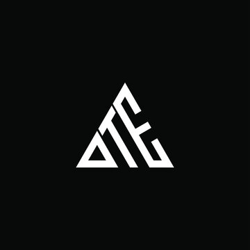 D T E letter logo creative design. DTE icon