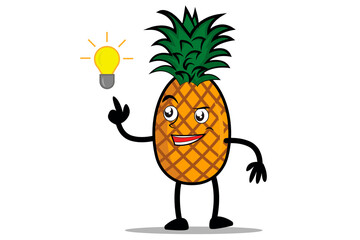 Pineapple Cartoon mascot or character found a great idea