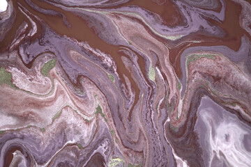 Brown natural marble texture imitation. Liquid abstract pattern.