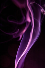 Obraz premium Real Smoke on Black Background