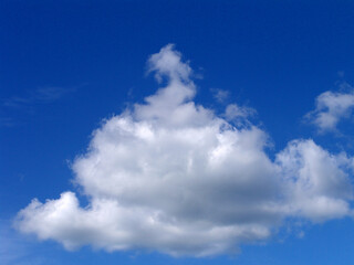 blue sky with white clouds