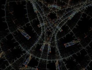 Imaginatory fractal background generated Image