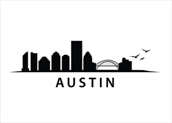 Obraz premium Austin in Texas, USA | American Skyline Landscape