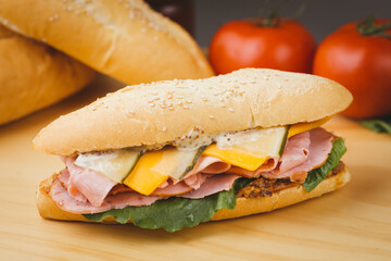 ham and cheese sandwich