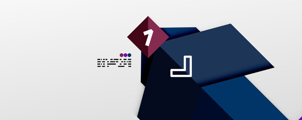 Shiny color triangles and geometric shapes vector abstract background