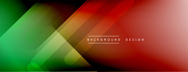 Dynamic lines abstract background. 3D shadow effects and fluid gradients. Modern overlapping forms