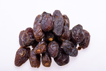Dried medjoul jumbo dates. Modjoul is one of the noblest variety of dates in the world, often called the king of dates